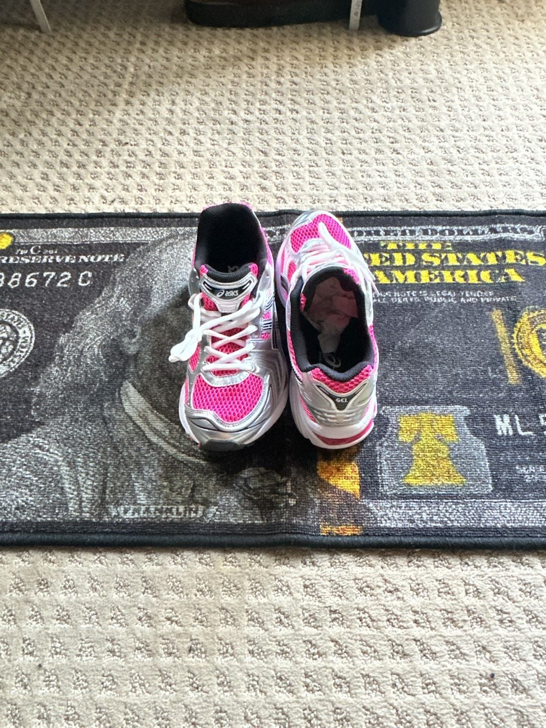 ASICS Gel-Kayano 14 Sneakers in Pink Glow and Silver 6