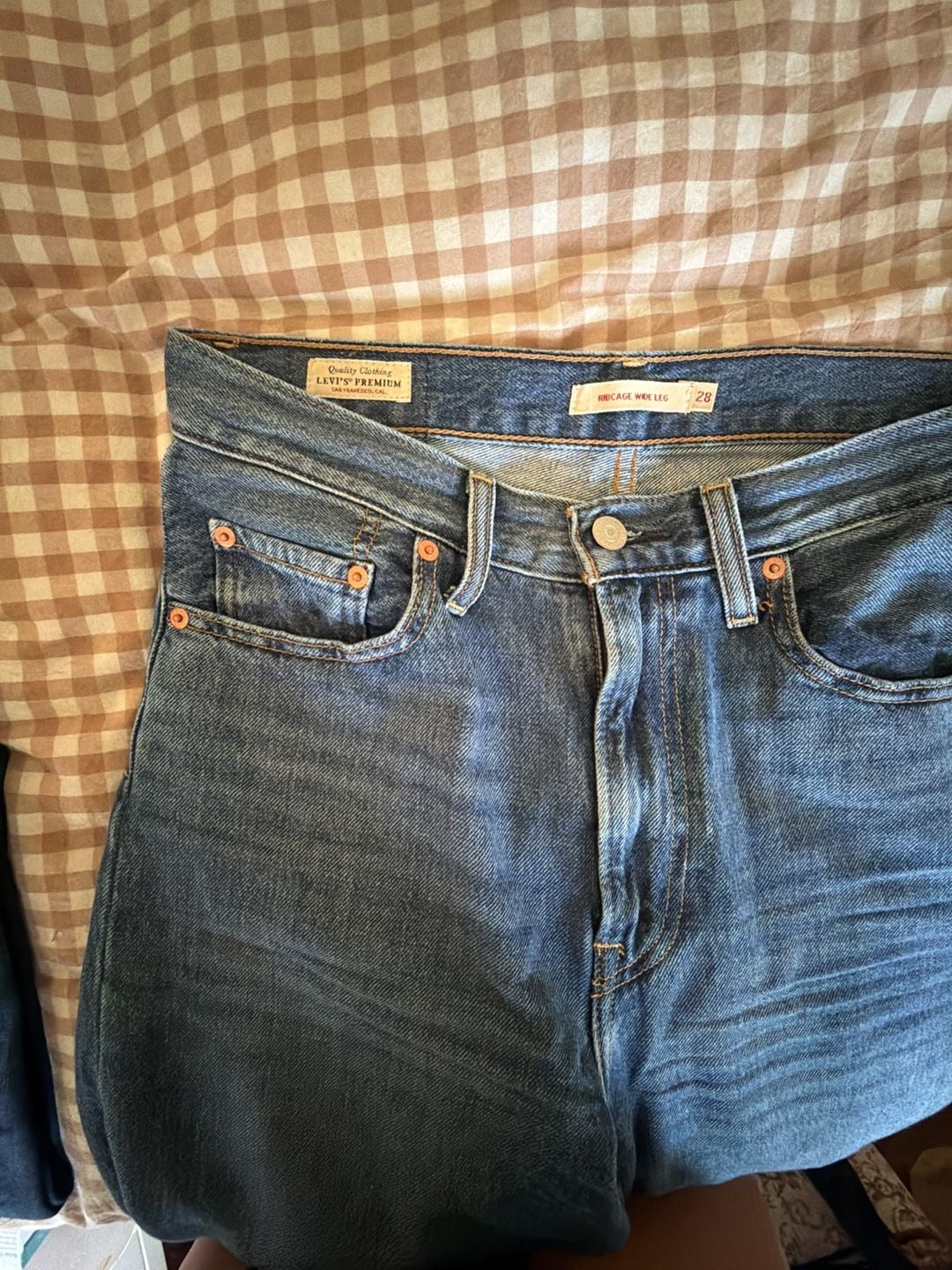 Levi's Premium Ribcage Wide Leg High-Rise Jeans 2