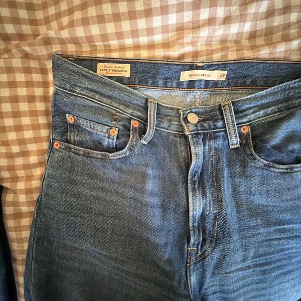 Levi's Premium Ribcage Wide Leg High-Rise Jeans