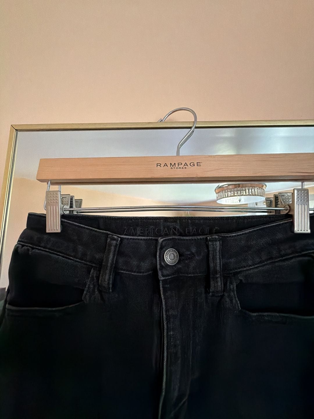 American Eagle 360 Ne(x)t Level Stretch High-Rise Black Jeans 1