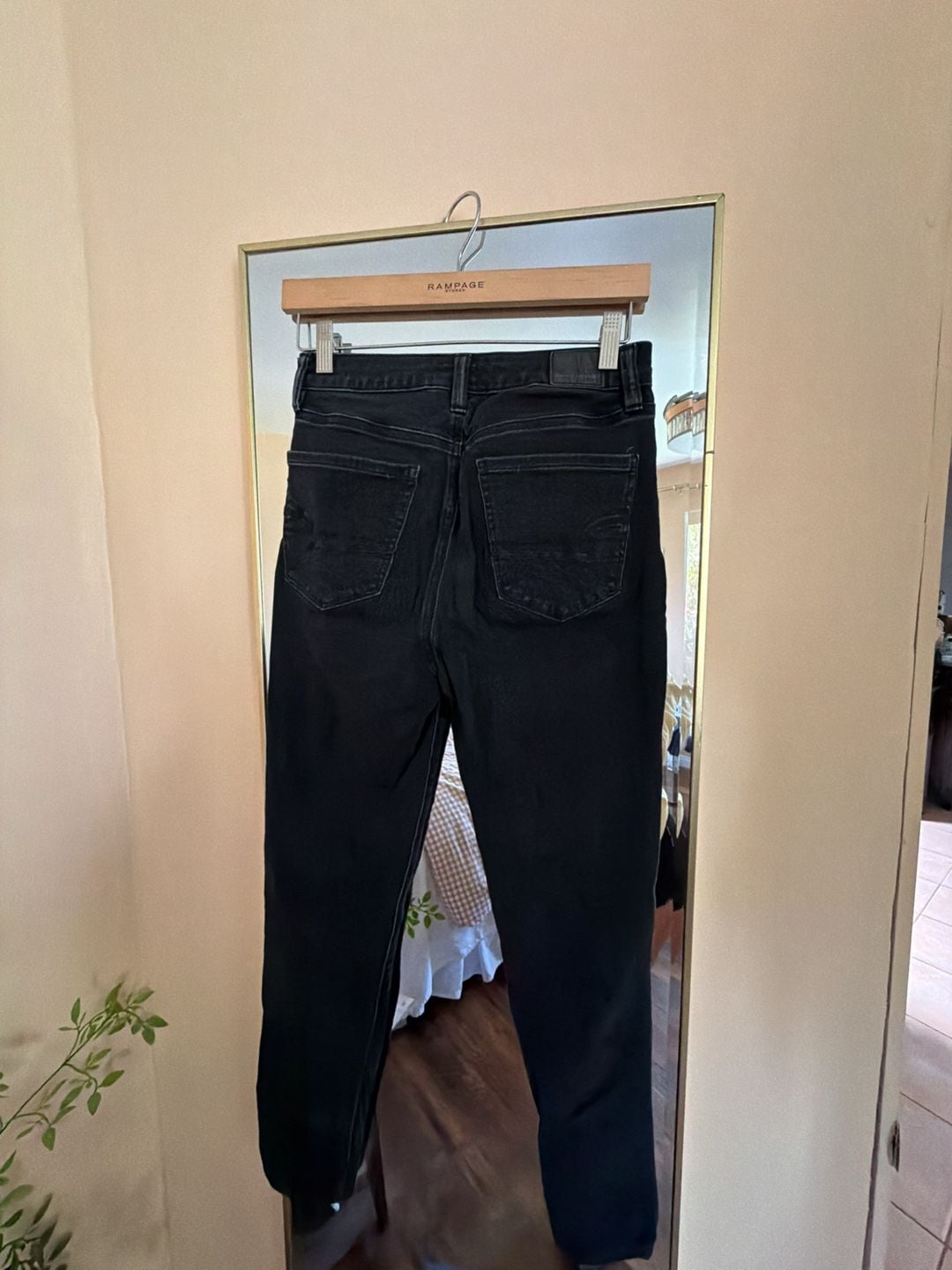 American Eagle 360 Ne(x)t Level Stretch High-Rise Black Jeans 4