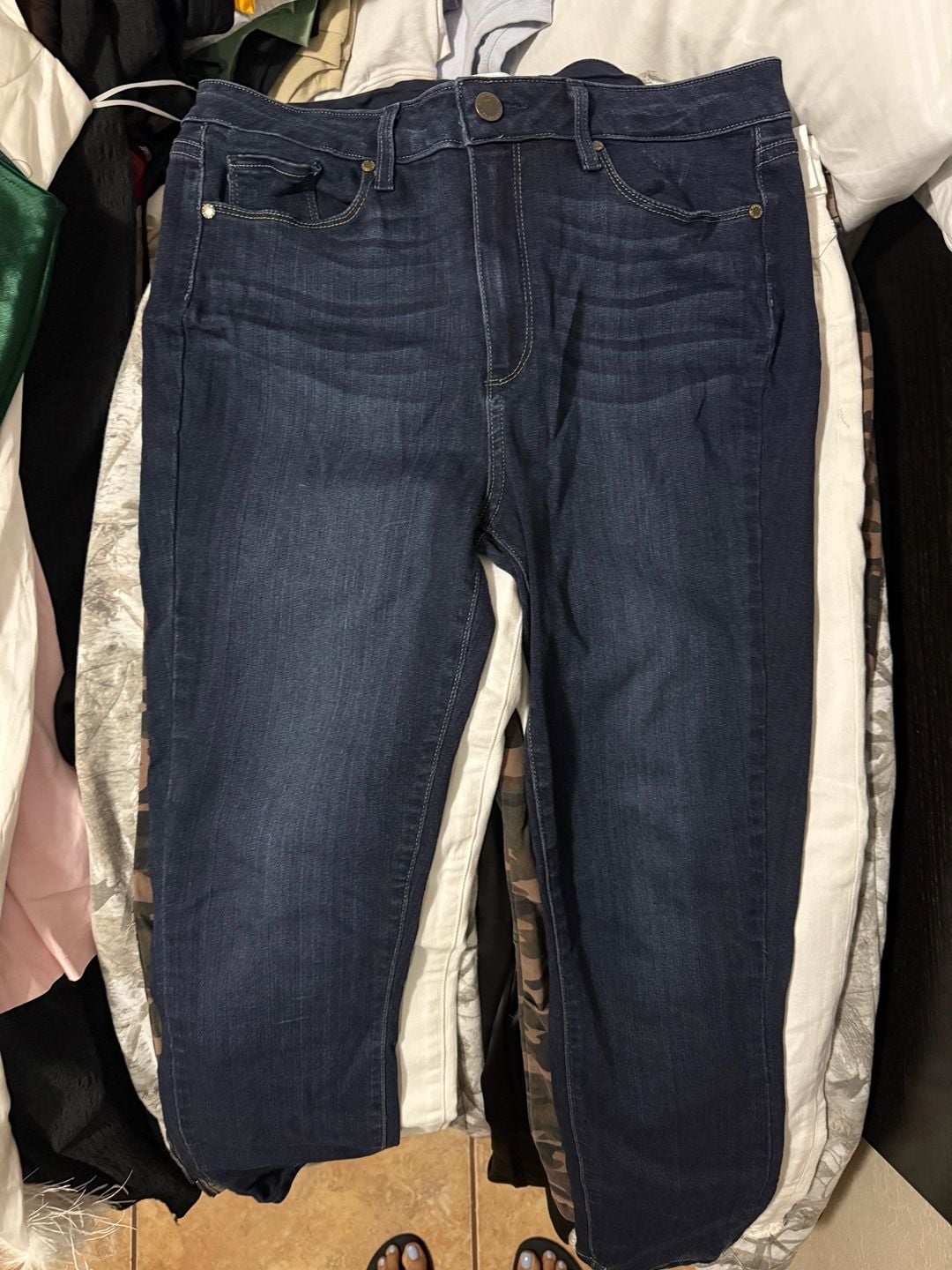 PAIGE Women's High-Rise Dark Wash Denim Skinny Jeans Size 31 2