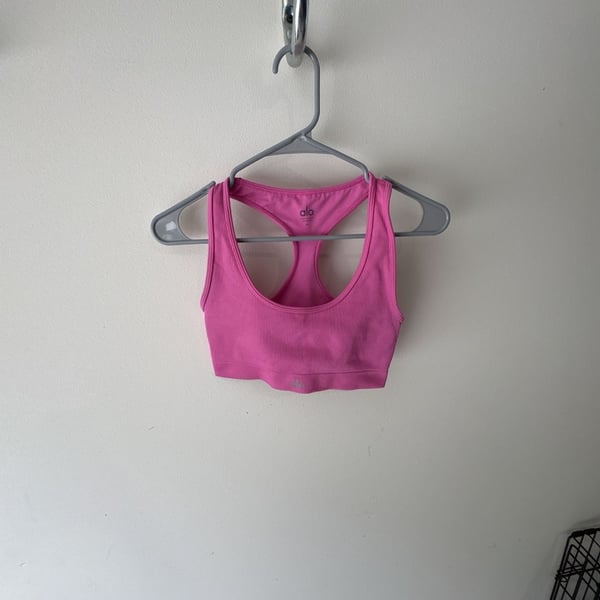 Alo Yoga Ribbed Racerback Sports Bra
