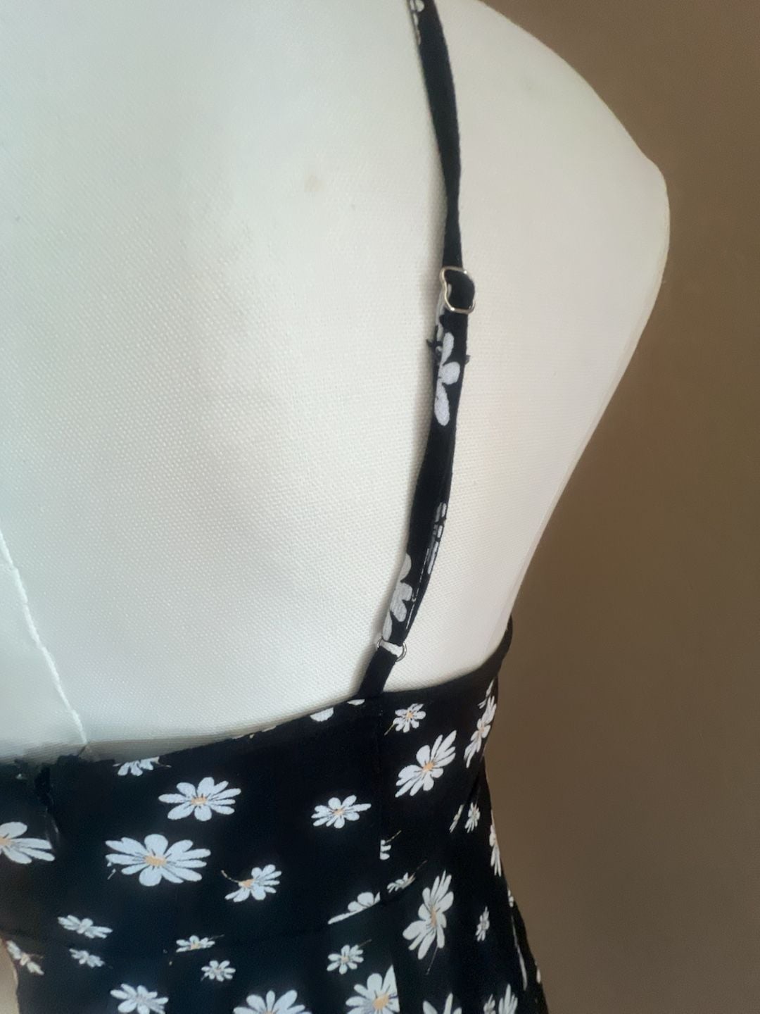 Forever 21 Black Daisy Floral Print Mini Dress with Tie-Front Detail 6