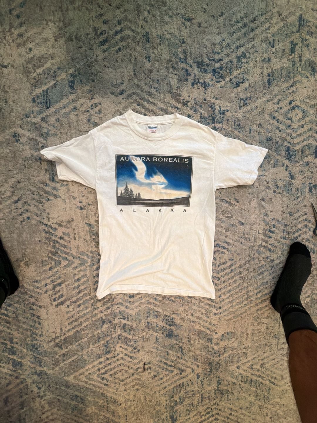 Vintage Alaska Aurora Borealis Graphic T-Shirt 2