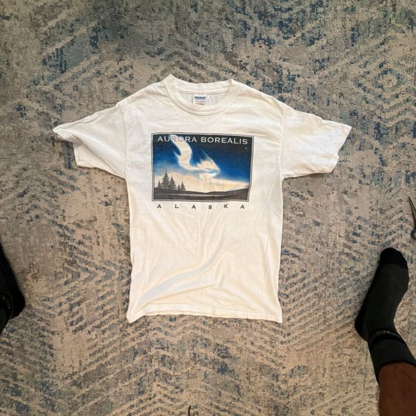 Vintage Alaska Aurora Borealis Graphic T-Shirt