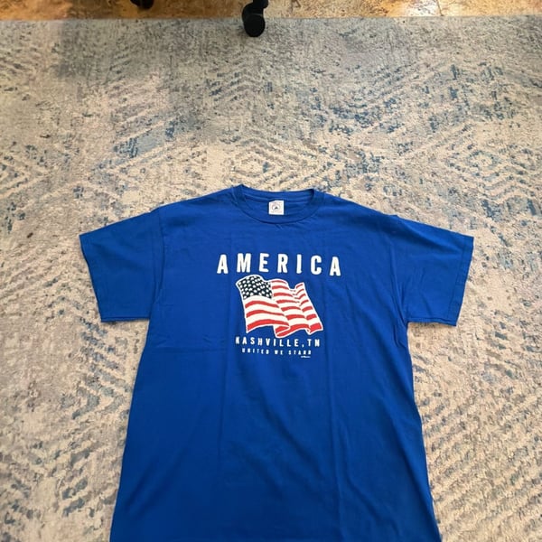 Delta Nashville, TN America United We Stand Blue Graphic T-Shirt