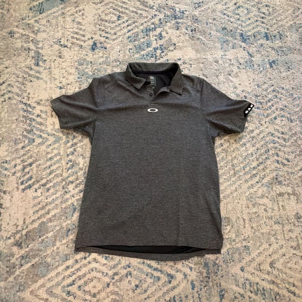 Oakley Polo Shirt Color Dark Grey Regular Fit / Size Small
