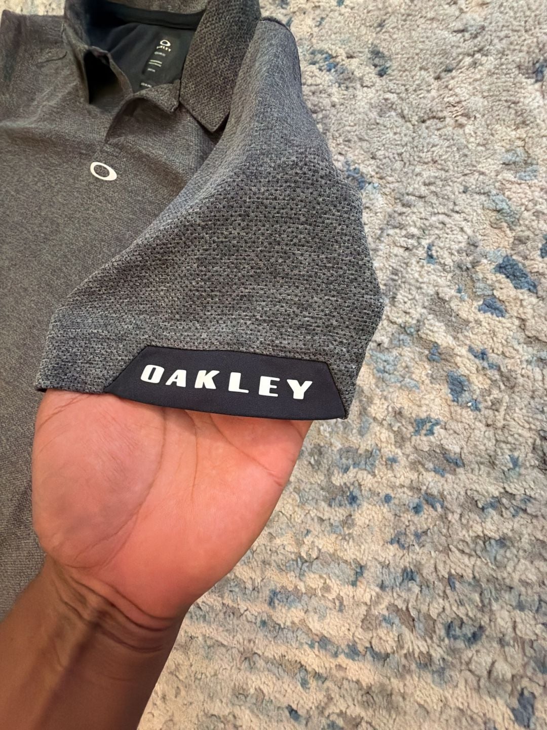 Oakley Polo Shirt Color Dark Grey Regular Fit / Size Small 4