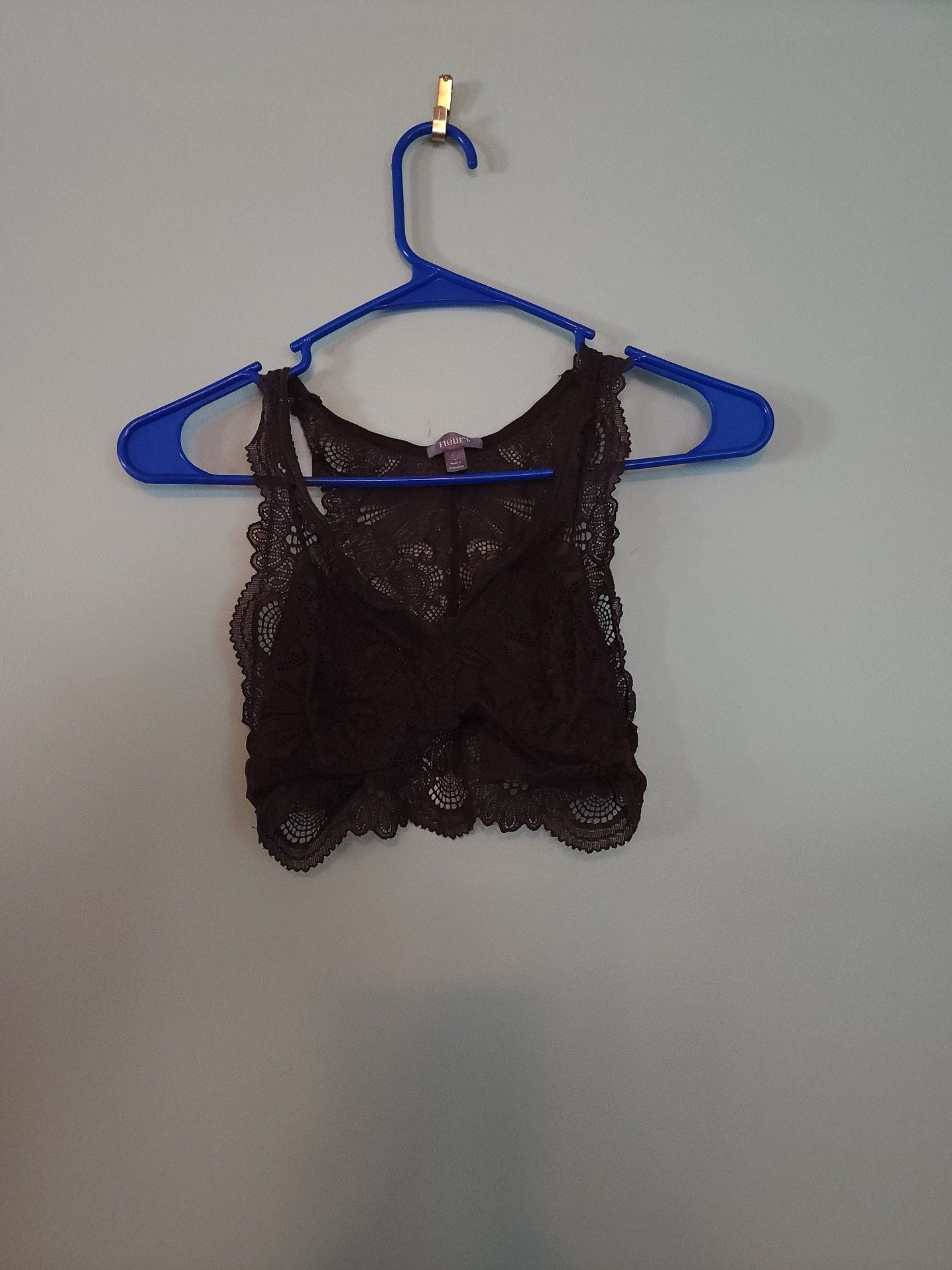 Romanticstyle Lace Fleur't Women's Scalloped Floral Lace Racerback Bralette 2