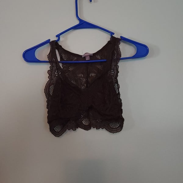 Romanticstyle Lace Fleur't Women's Scalloped Floral Lace Racerback Bralette
