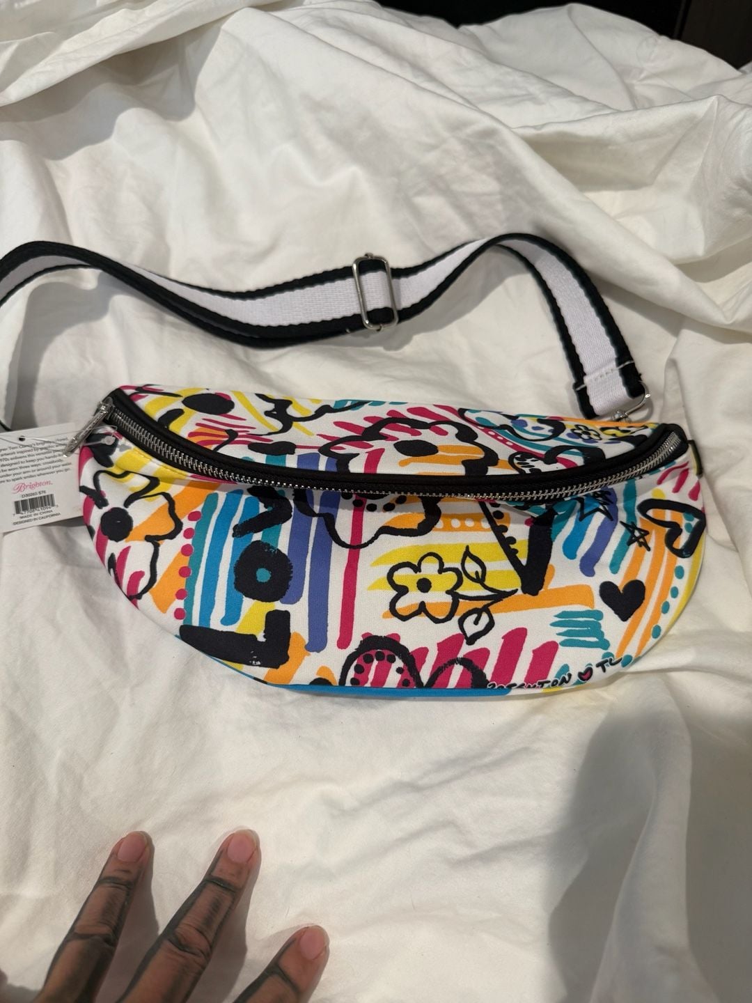 Brighton Tom Clancy Graffiti Love Crossbody Belt Bag 3
