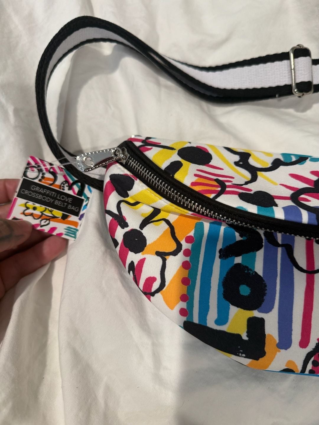 Brighton Tom Clancy Graffiti Love Crossbody Belt Bag 4