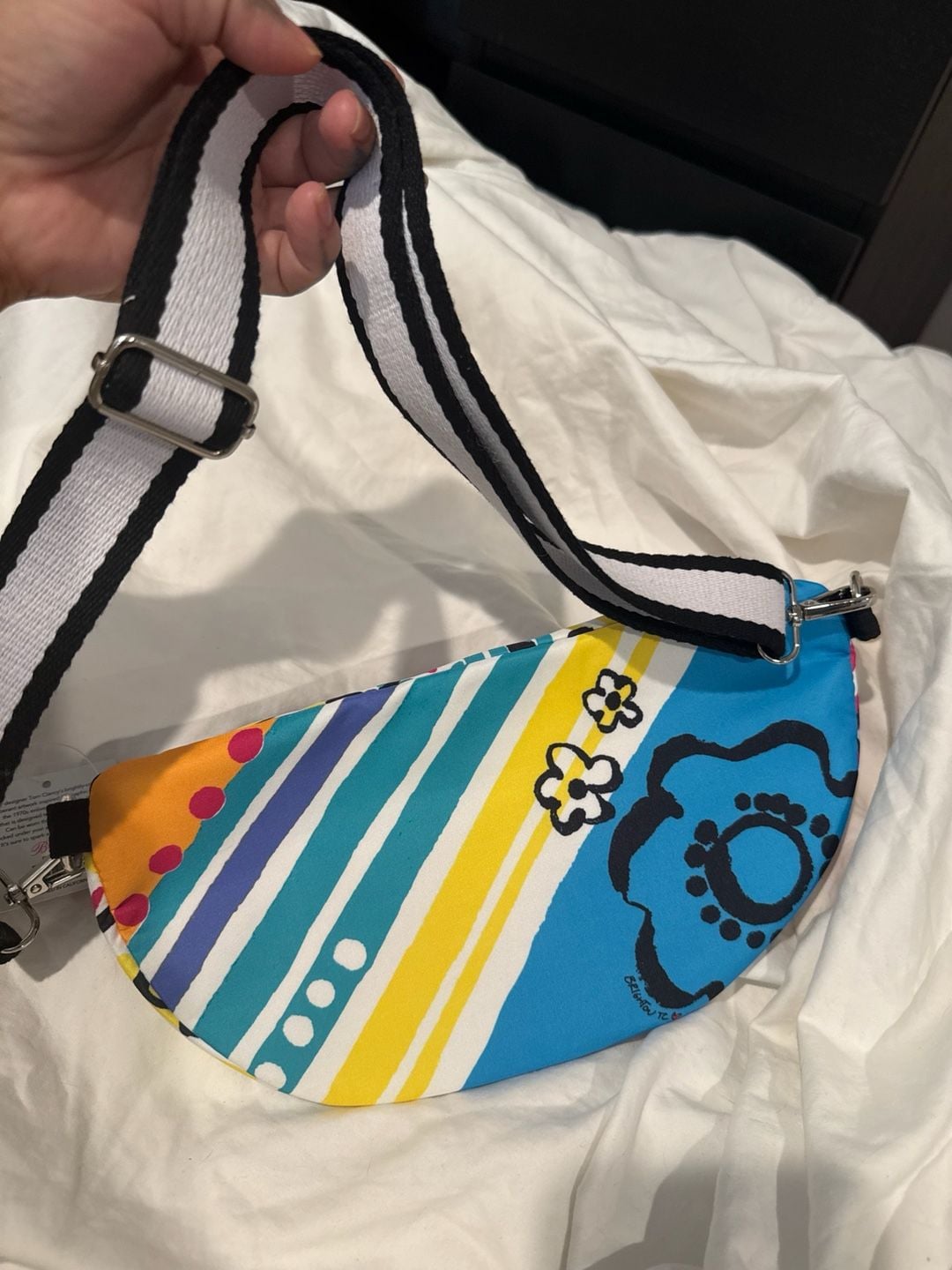 Brighton Tom Clancy Graffiti Love Crossbody Belt Bag 8