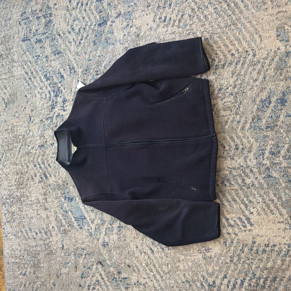 LL Bean Vest Mens Size L Blue Full Zip Fleece Polartec Outdoors Hiking Layer