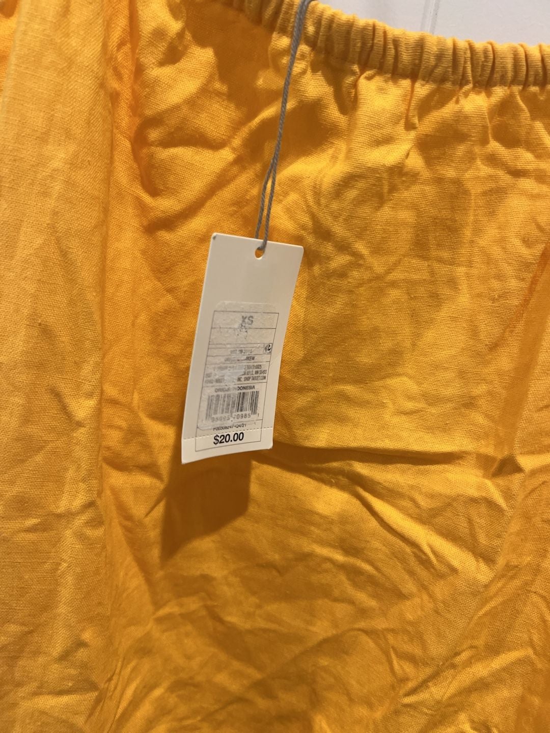 A New Day Women's Yellow Sleeveless Linen-Blend Slip Midi Dress 4
