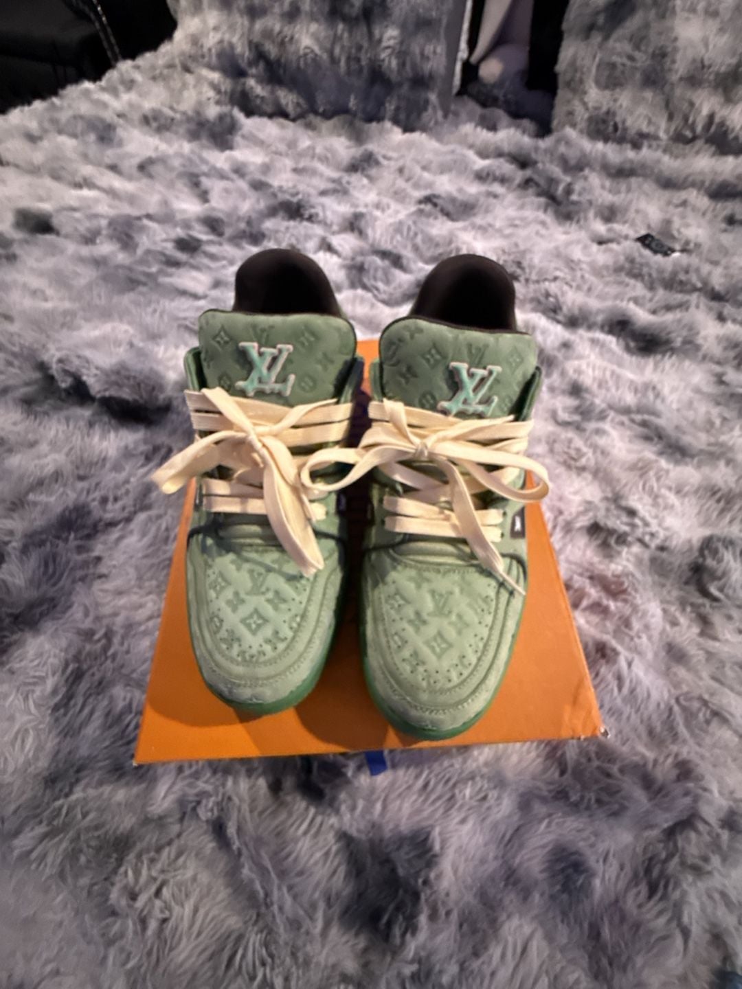 Louis Vuitton x Tyler, the Creator LV Trainer in Green 2