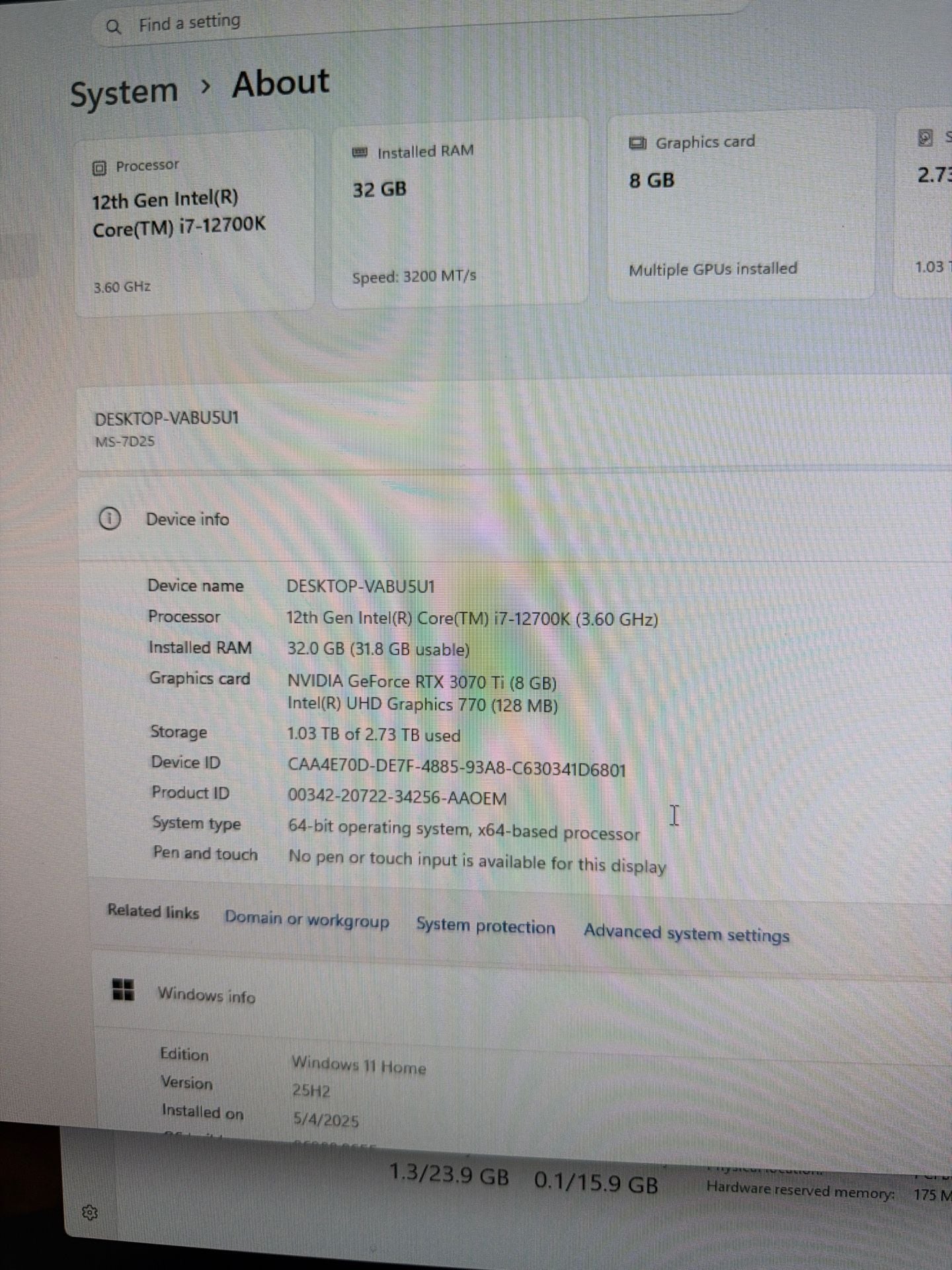 Origin PC Custom Gaming Desktop, Intel Core i7-12700K, NVIDIA GeForce RTX 3070 Ti, 32GB RAM 4