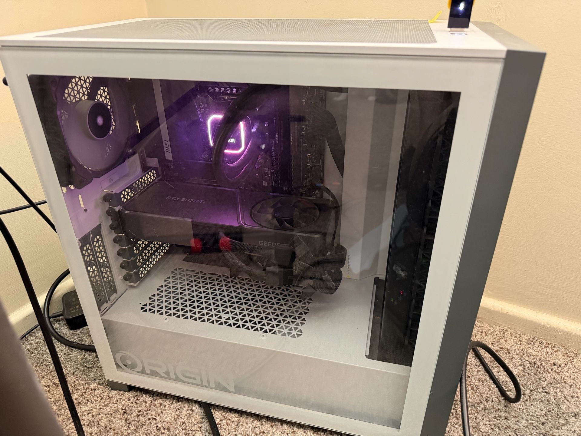 Origin PC Custom Gaming Desktop, Intel Core i7-12700K, NVIDIA GeForce RTX 3070 Ti, 32GB RAM 8