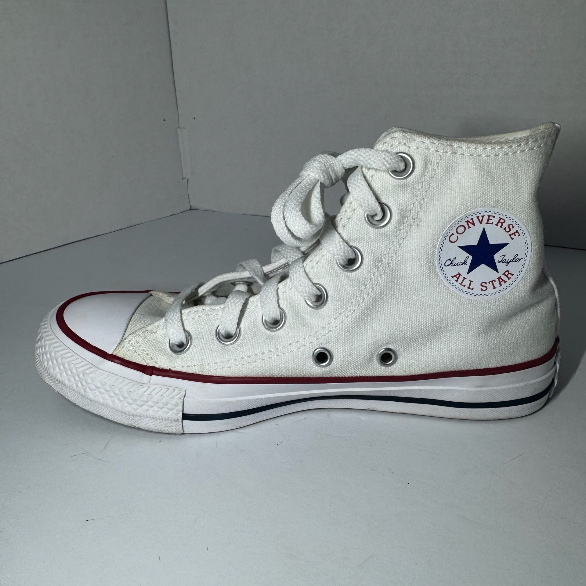 Converse Chuck Taylor All Star High Top Sneakers in Optical White 4 Men 9