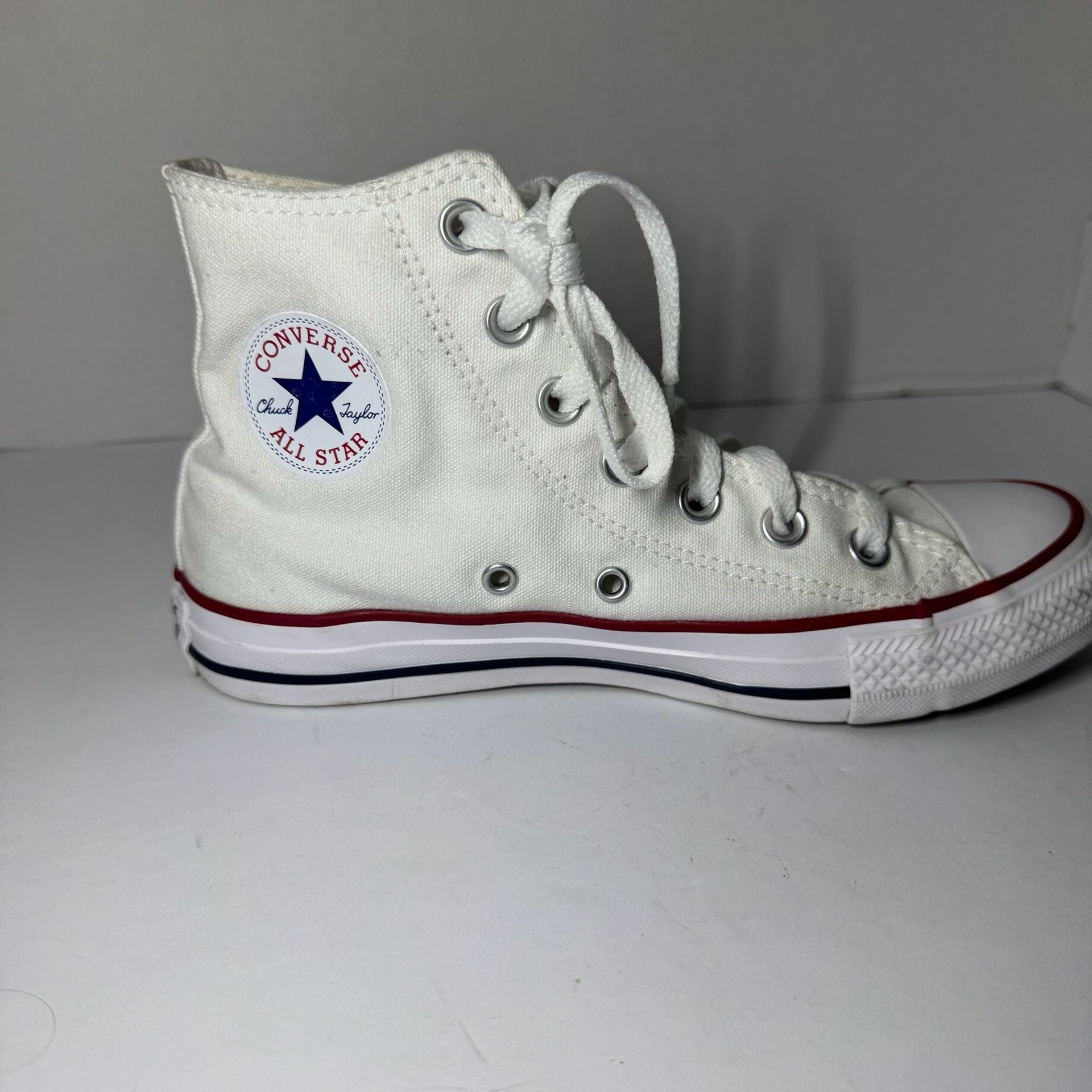 Converse Chuck Taylor All Star High Top Sneakers in Optical White 4 Men 13