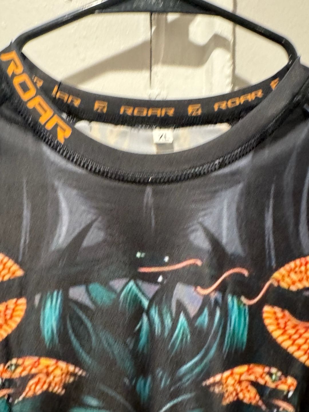 ROAR Ladies MMA Rash Guard Lion Snake Long Sleeve Compression Shirt 6