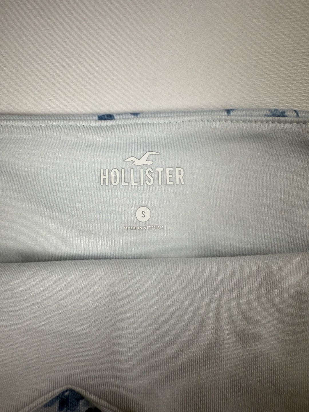 Hollister Women’s Small Blue Floral Halter Crop Top Tie Back Y2K Coquette 5