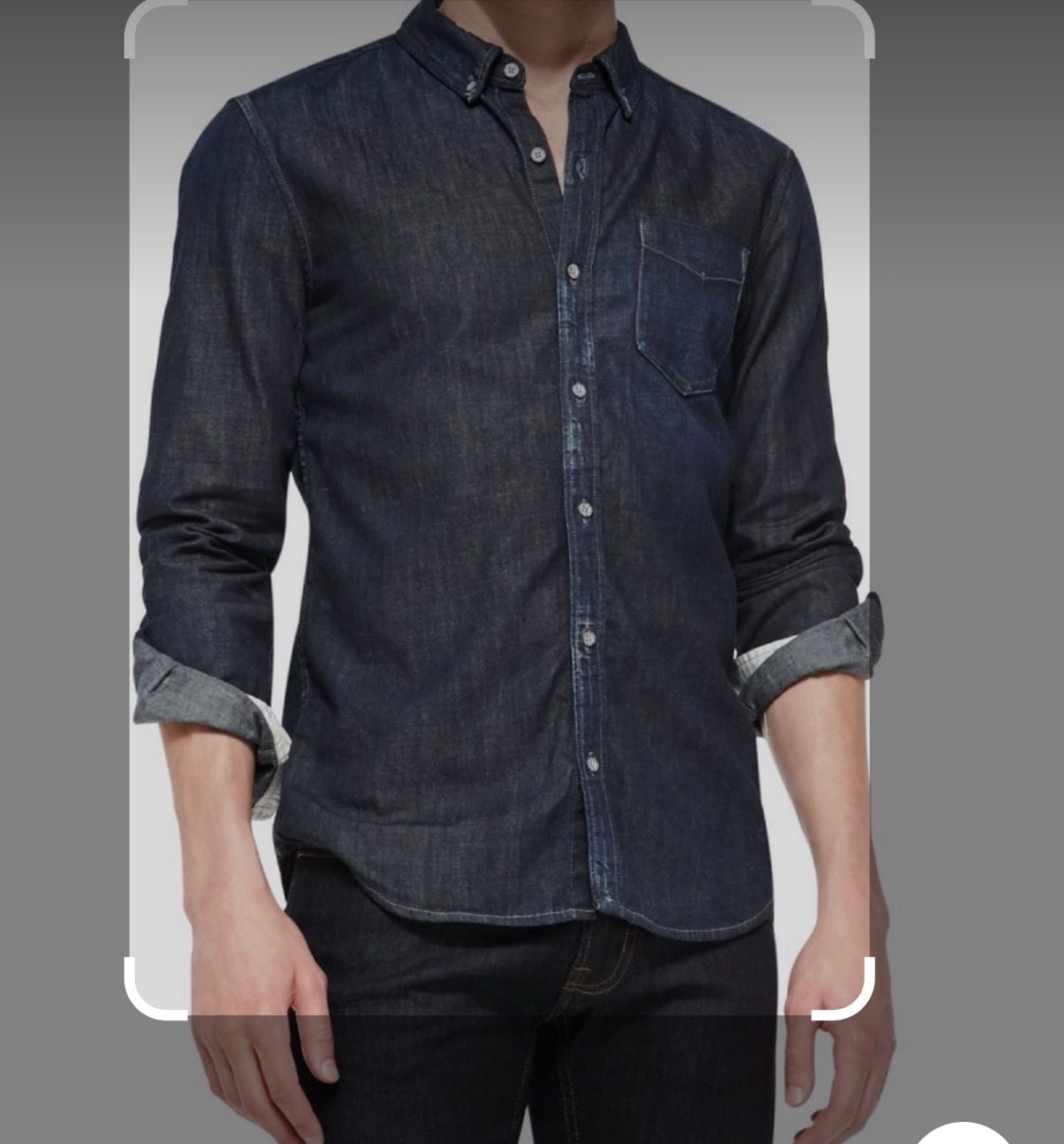 AG Adriano Goldschmied Men's Button-Down Denim Shirt 1