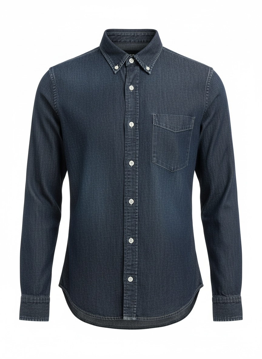 AG Adriano Goldschmied Men's Button-Down Denim Shirt 5