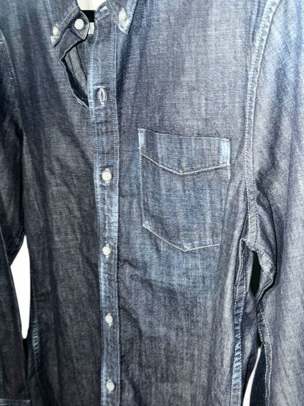 AG Adriano Goldschmied Men's Button-Down Denim Shirt 6