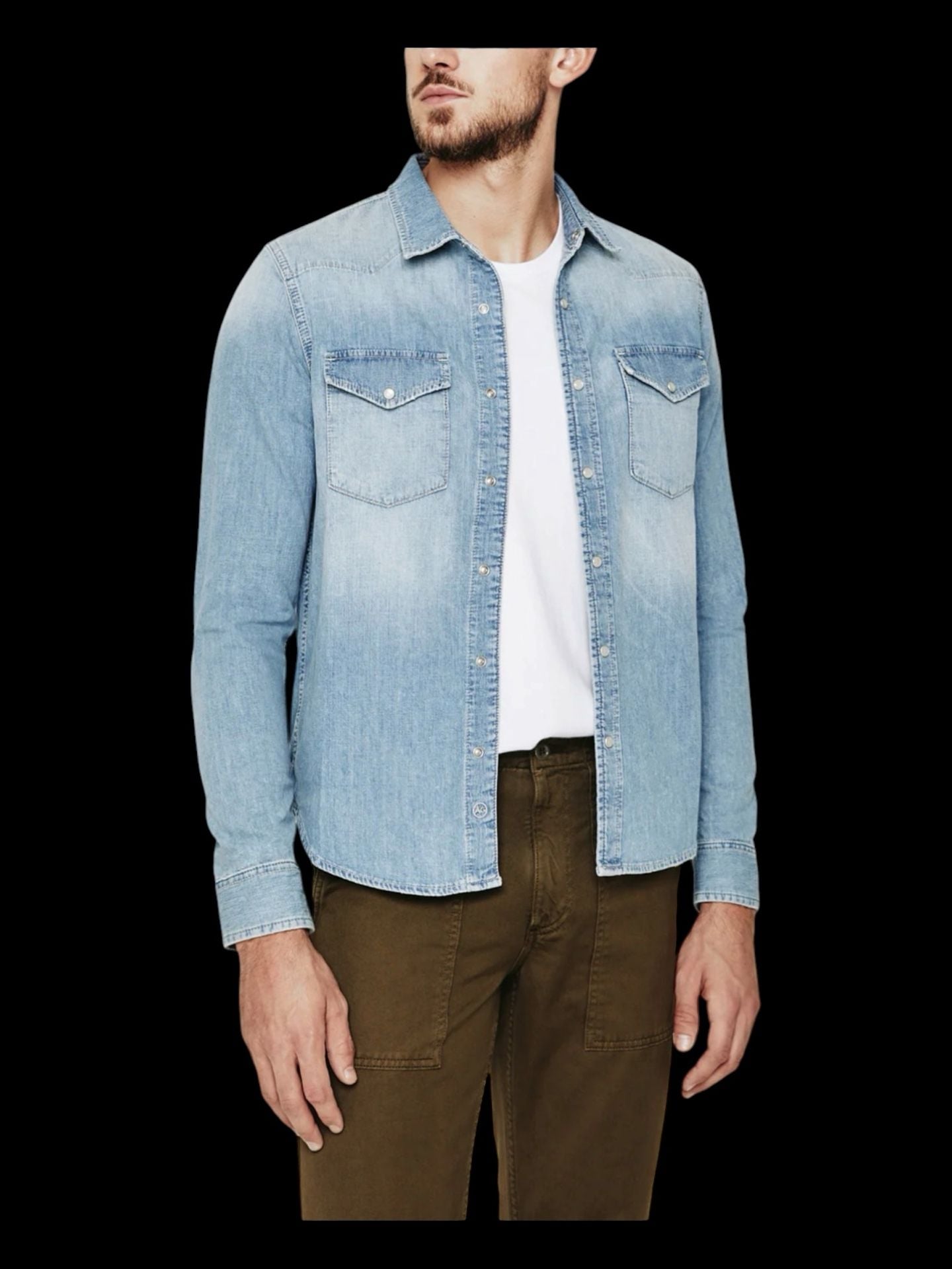 AG Jeans Men's Western Denim Shirt 3