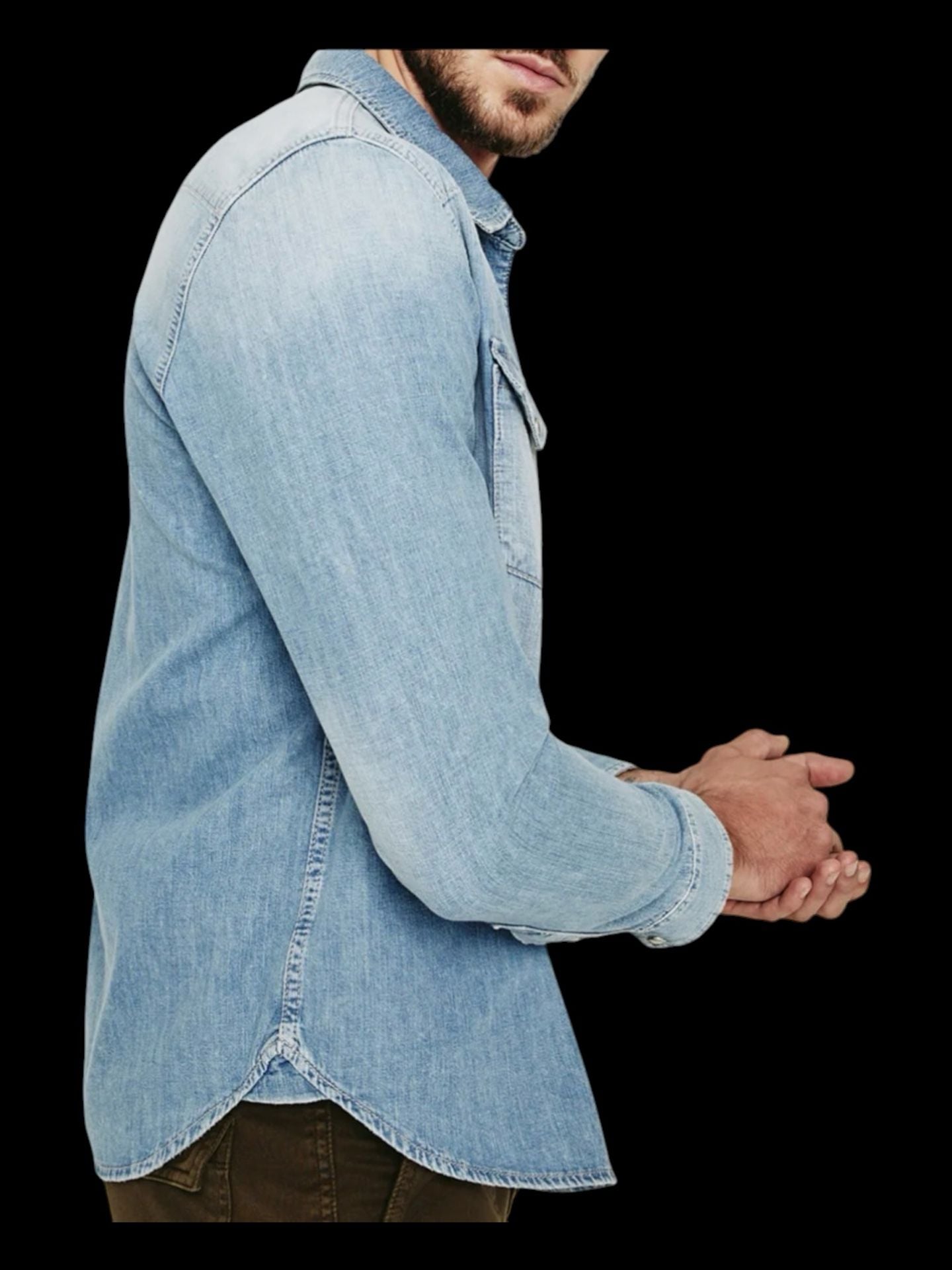 AG Jeans Men's Western Denim Shirt 4