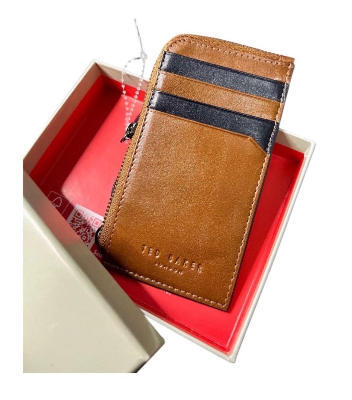 Ted Baker London Two-Tone Leather Zipped Card Holder 2