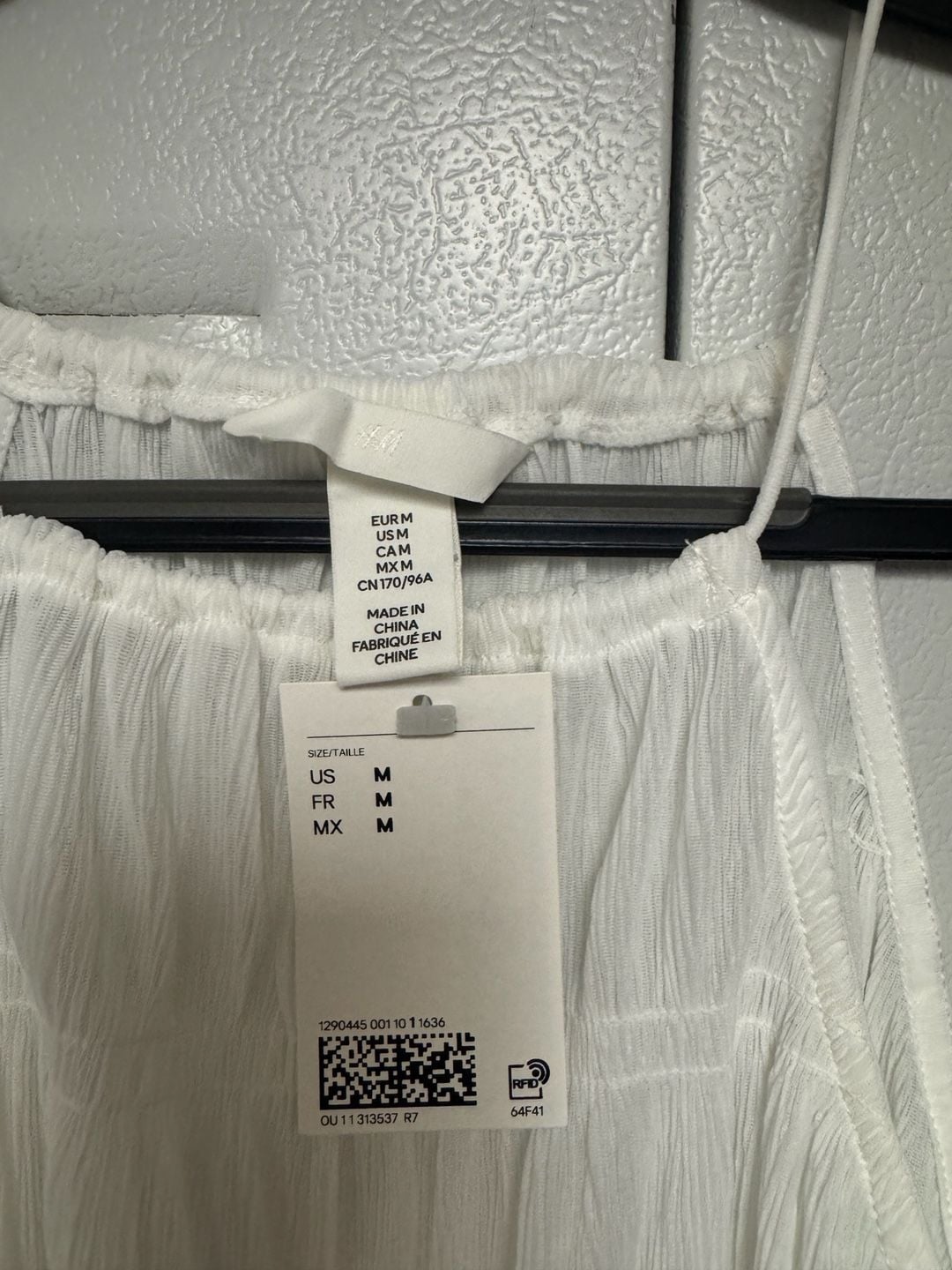 H & M Women's White Smocked Camisole Top 4