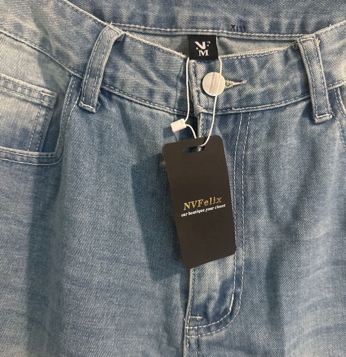 NVFelix High Waisted Wide Leg Denim Jeans - NWT 3