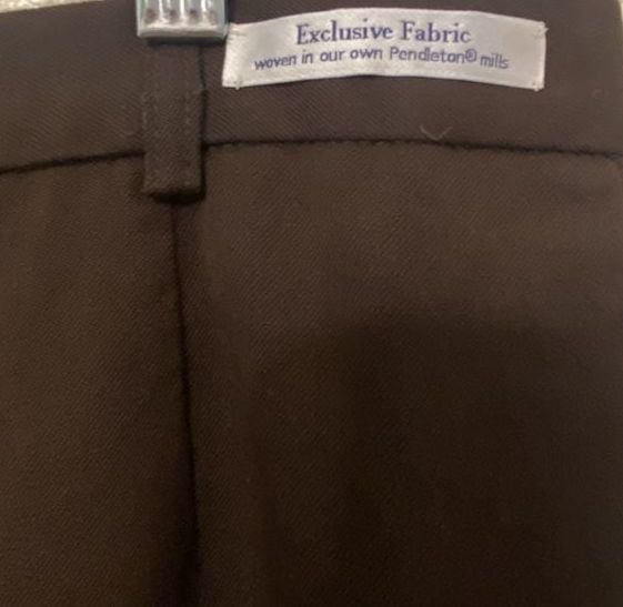 Pendleton Women's Brown Classic Straight Leg Trousers Size 14 2