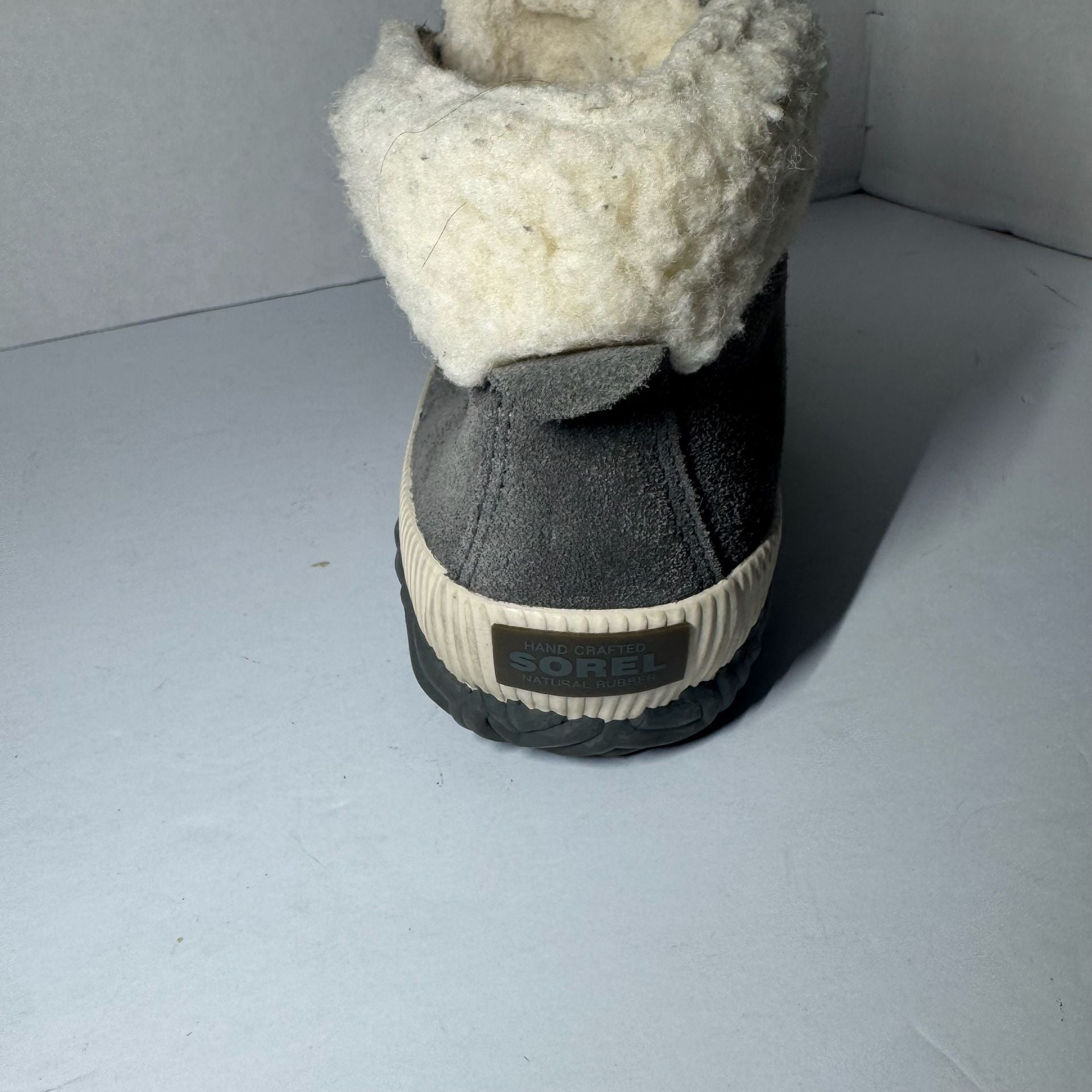 Sorel Womens Suede Out N About Plus Conquest Boots Gray Quarry Booties Sz 7 18