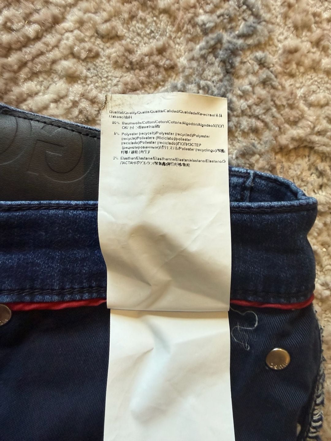 HUGO Hugo Boss Dark Wash Slim-Fit Jersey Denim Jeans 11