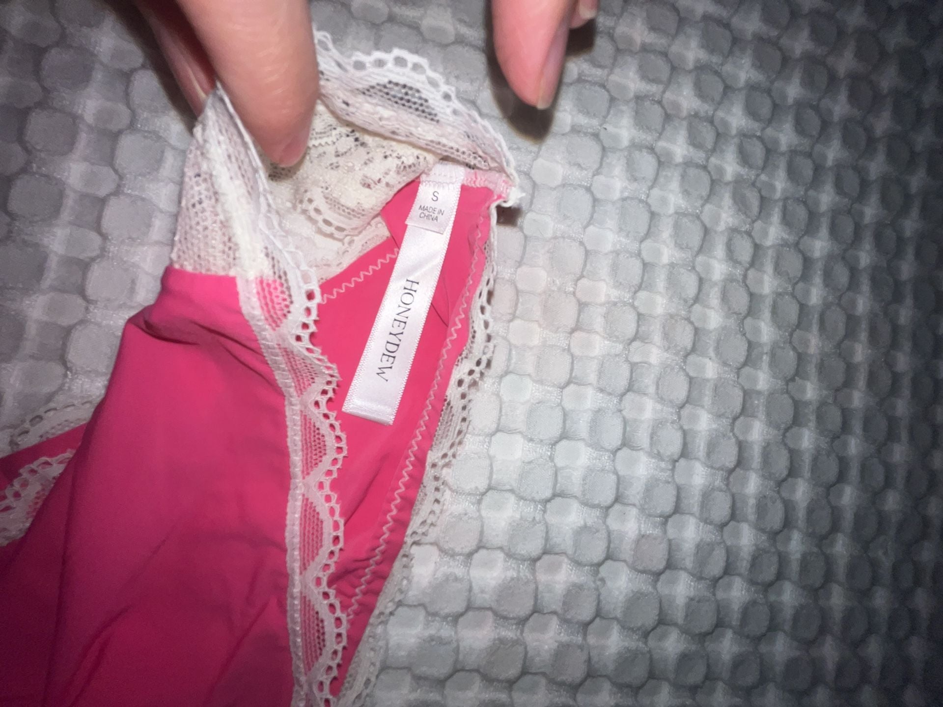 Honeydew Intimates Pink Lace Trim Cheeky Panty 2