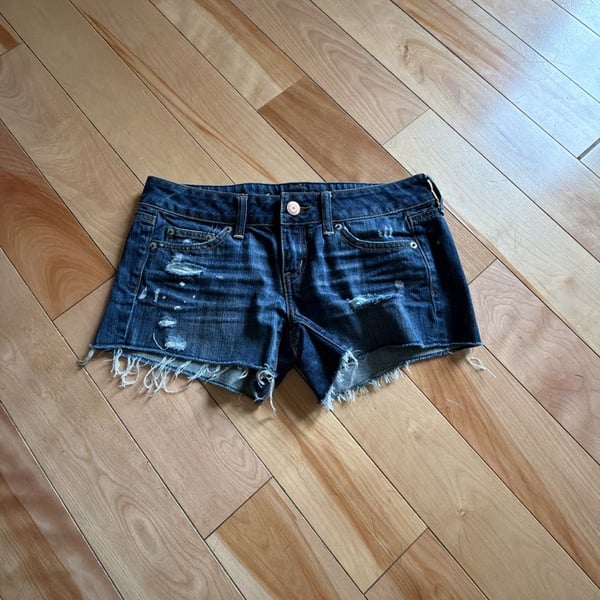 SIZE 4 American Eagle Outfitters Women's Distressed Denim Cutoff Shorts
