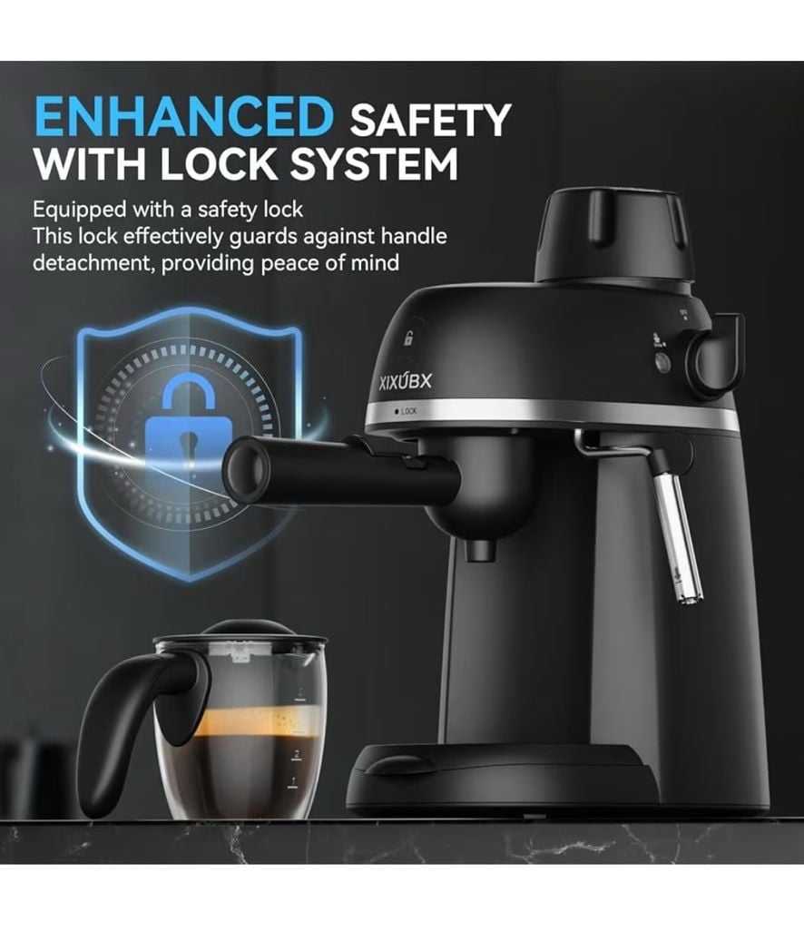 Coffee Machine, 3.5 Bar Espresso & Cappuccino Machine with Steam Wand, Compac... 10