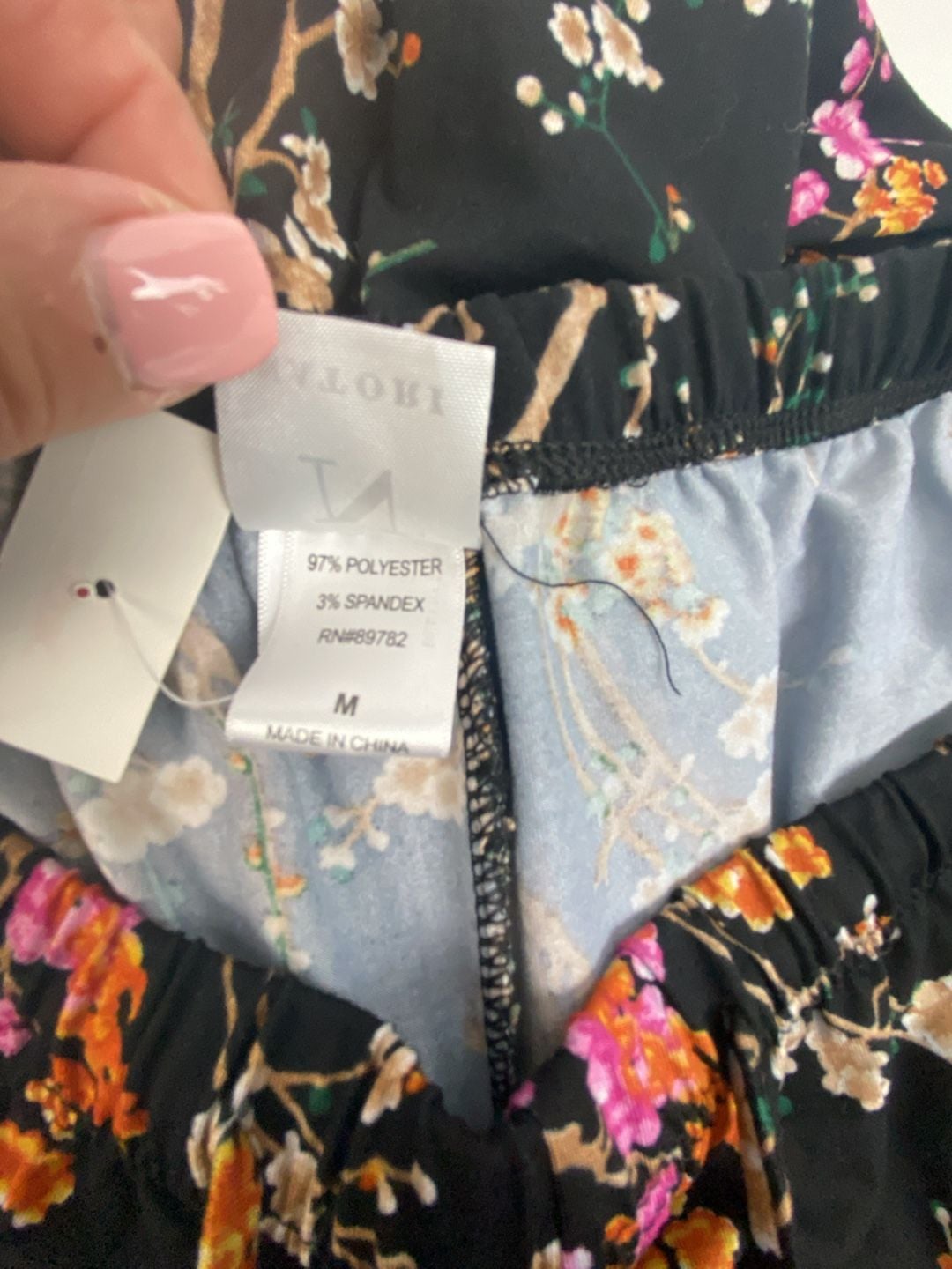 N Natori Floral Print Notch Collar Long Sleeve Pajama Set 5