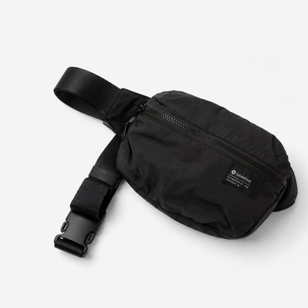 Lululemon Black Everywhere Belt Bag Crossbody Waist Pack Adjustable Strap