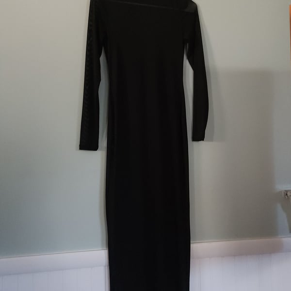 Meshdress Statementdress AFRM Black Long Sleeve Maxi Dress