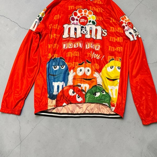 M&M's Graphic Print Long Sleeve Cycling Jersey and Bib Pants Set