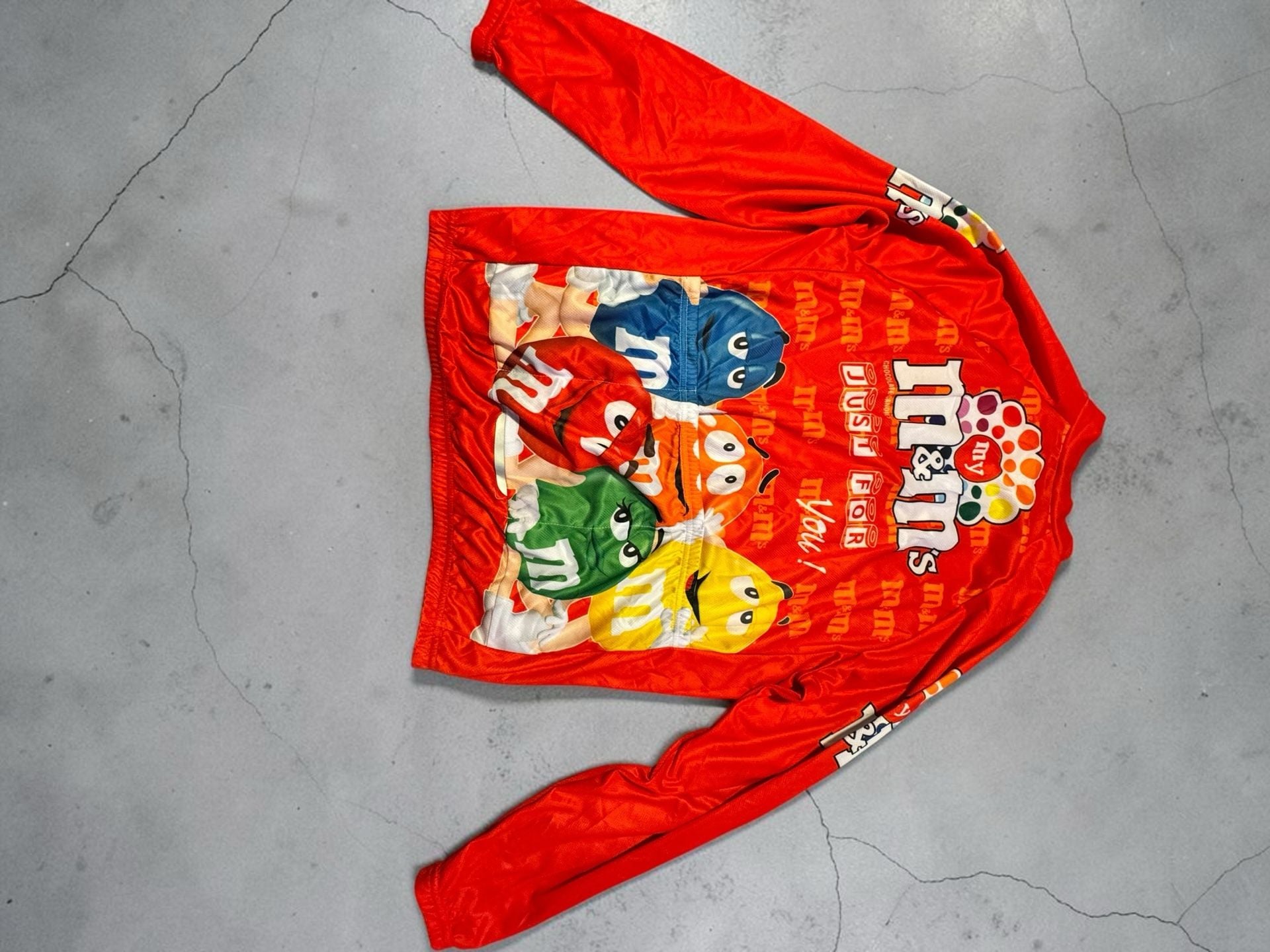 M&M's Graphic Print Long Sleeve Cycling Jersey and Bib Pants Set 2