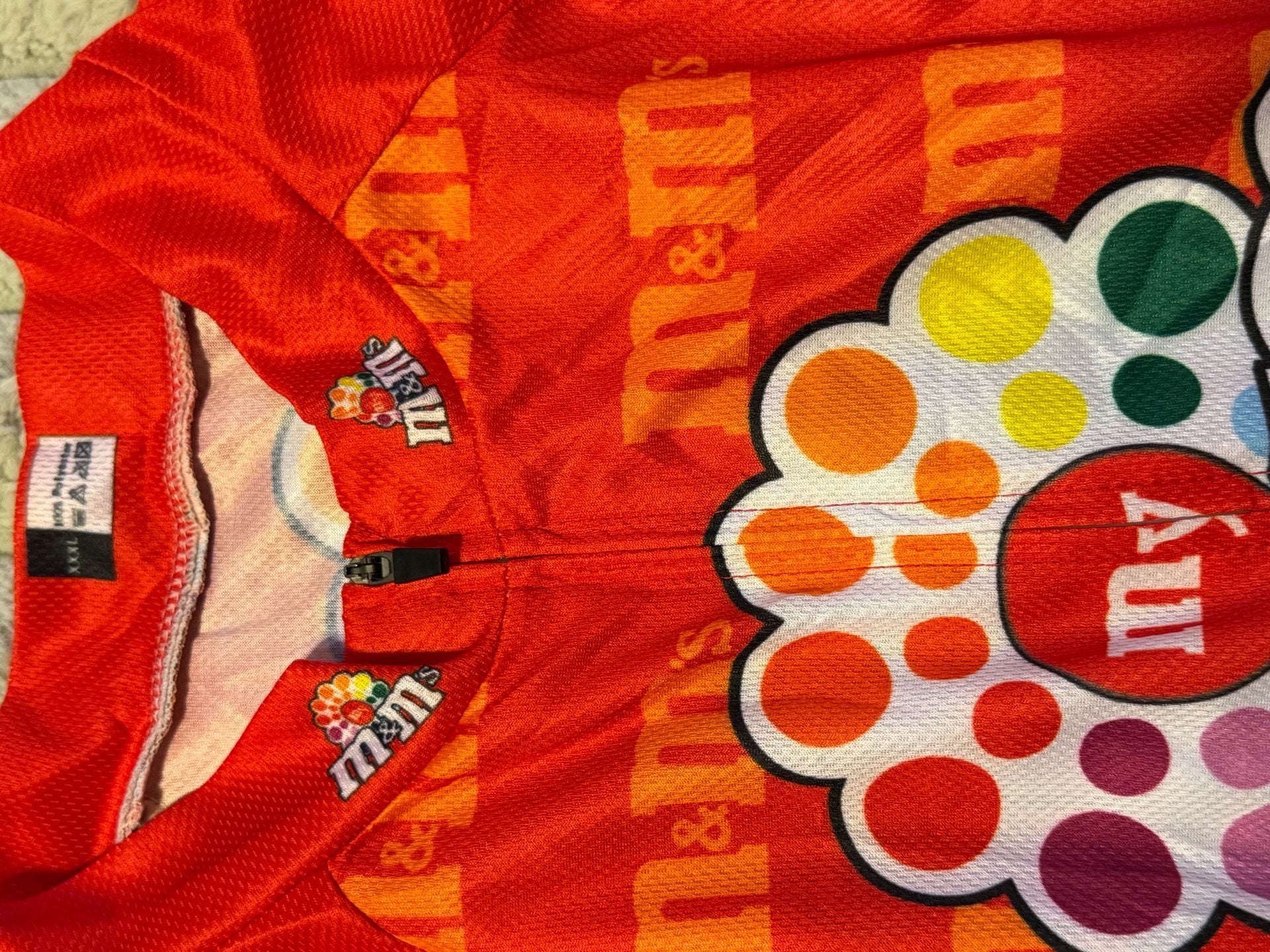 M&M's Graphic Print Long Sleeve Cycling Jersey and Bib Pants Set 3