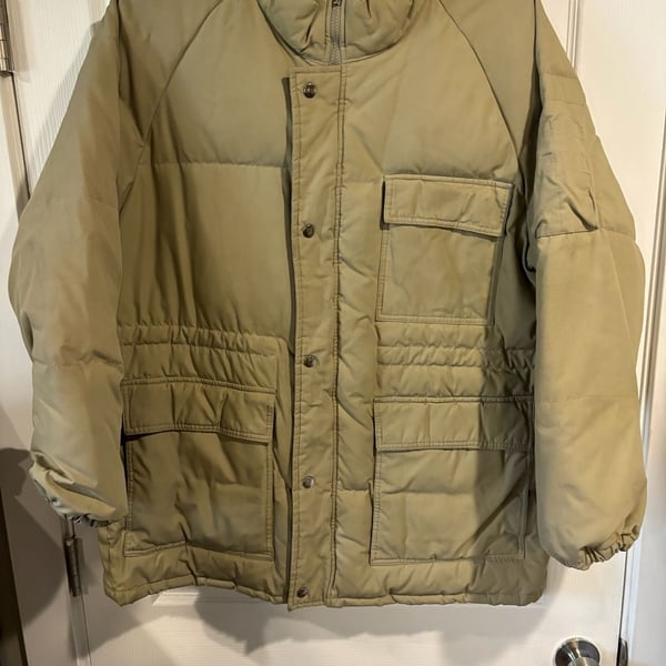 Vtg Walls Blizzard-Pruf Men's Size Large Tall￼ Chest 42-44 Khaki Zip Front Coat