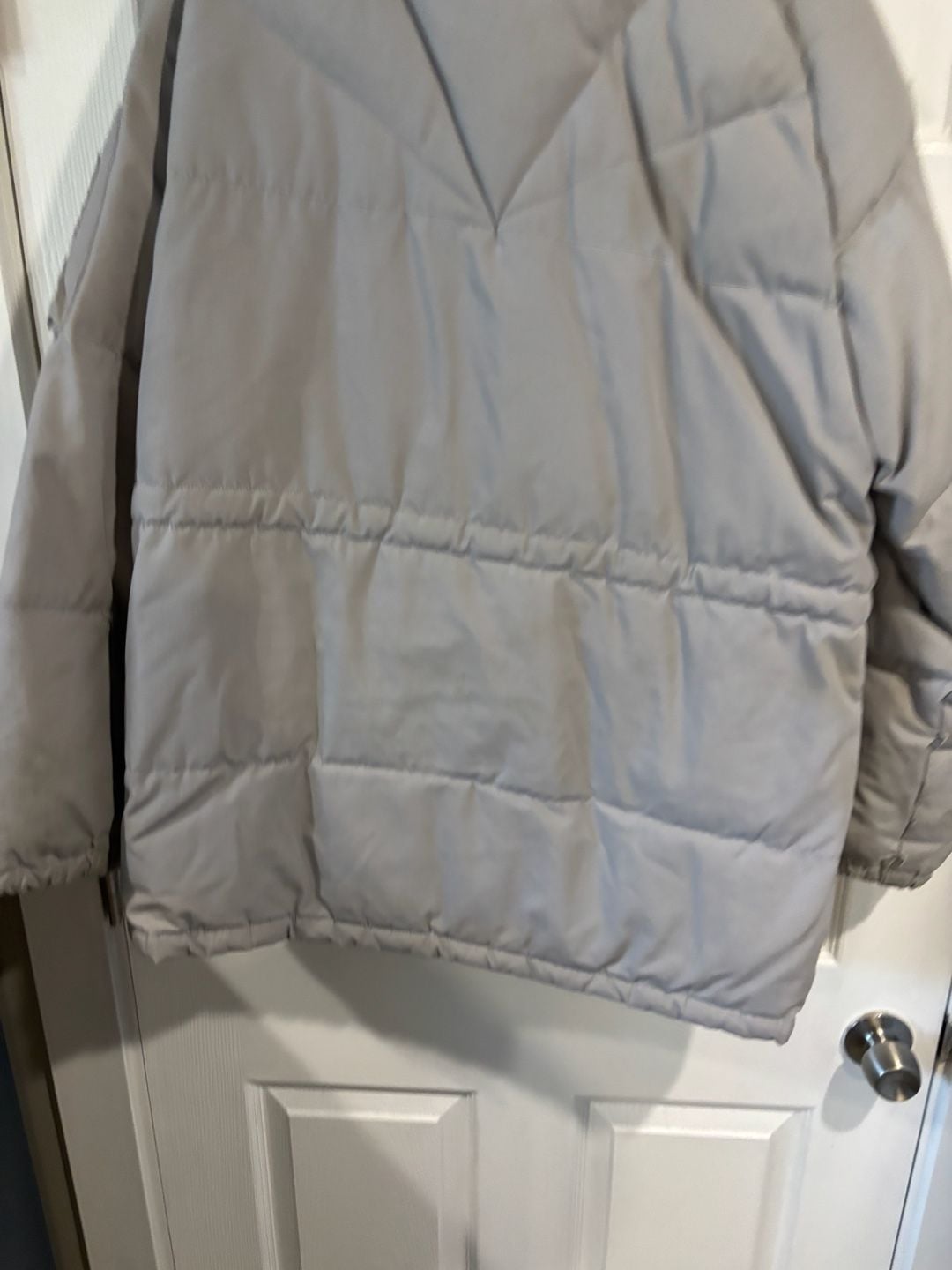Vintage "DOWN COUNTRY" Duck Down Puffer Jacket SZ M Parka Beige brown THICK 8