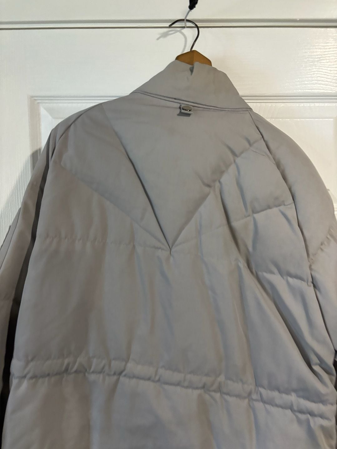 Vintage "DOWN COUNTRY" Duck Down Puffer Jacket SZ M Parka Beige brown THICK 9